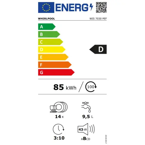 Lave-vaisselle tout intégré 60 cm WHIRLPOOL WIS7030PEF - 2
