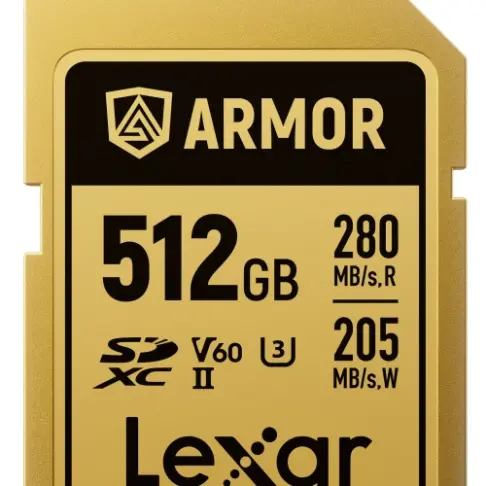 Carte mémoire LEXAR SDXC PRO GOLD ARMOR 512 V 60 - 1
