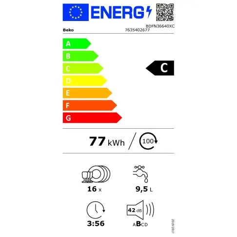 Lave-vaisselle 60 cm BEKO BDFN36640XC - 6