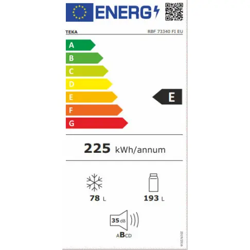 Réfrigérateur combiné intégré TEKA RBF73340FI - 4