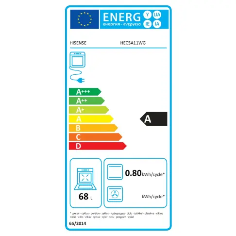 Cuisinière dessus vitrocéramique HISENSE HEC5A11WG - 6