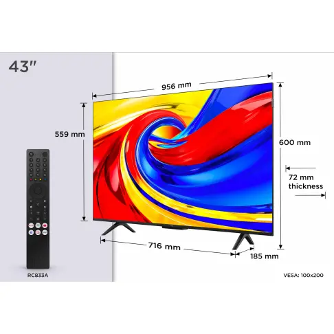 Tv led 43'' TCL 43P79L - 7