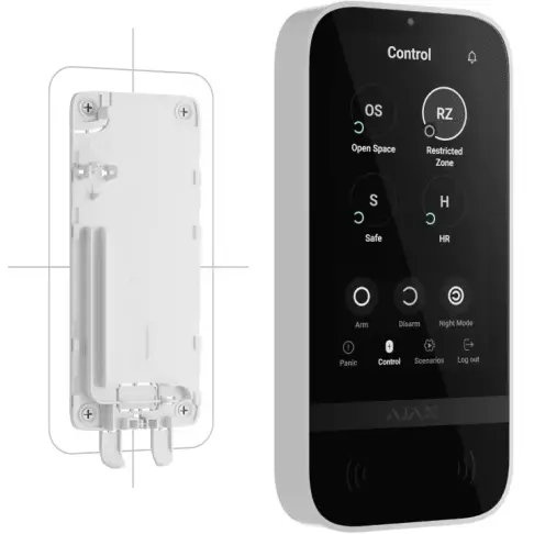 Télécommande sans fil AJAX KEYPADTOUCHSCREENW - 6