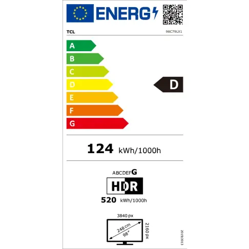 Télé led 85'' TCL 98C79L - 2