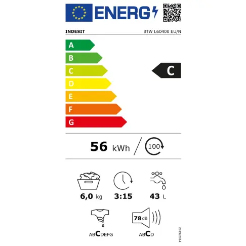 Lave-linge top INDESIT BTWL60400EUN - 4