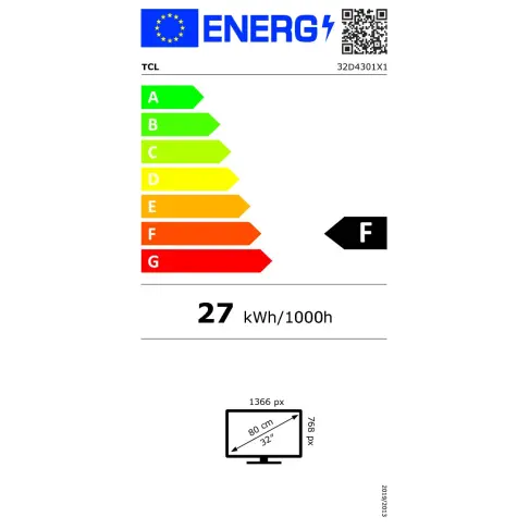 Télé led 32 pouces TCL 32D4301 - 5