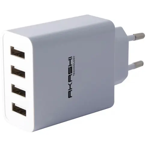 Chargeur secteur usb AKASHI ALT 4 USBAC 5 WH - 1