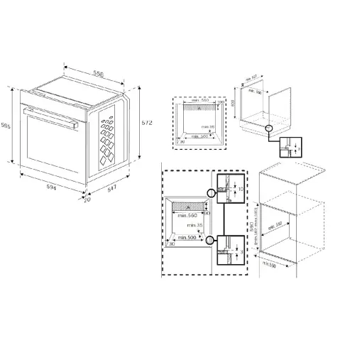 Four émail lisse BEKO BBIE12300XD - 9