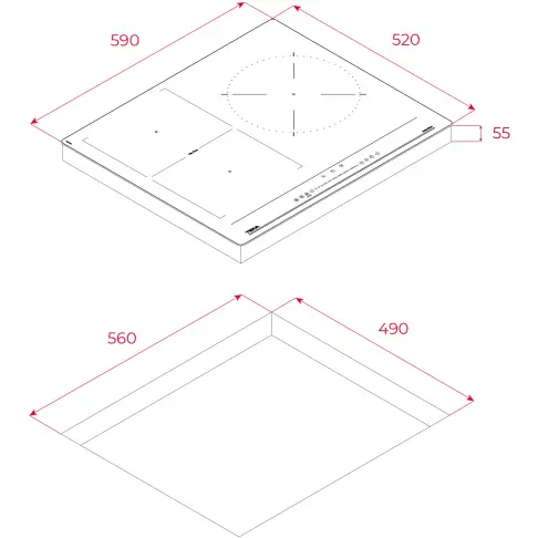 Table à induction TEKA IBF63200BK - 7
