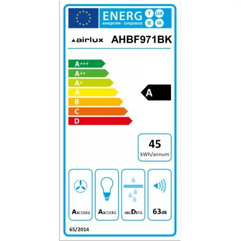 Hotte décorative AIRLUX AHBF971BK - 3