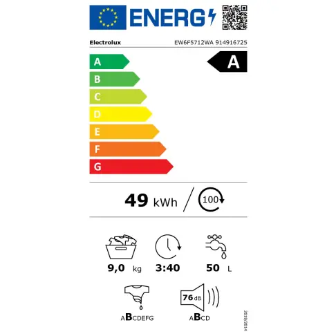 Lave-linge frontal ELECTROLUX EW6F5712WA - 8