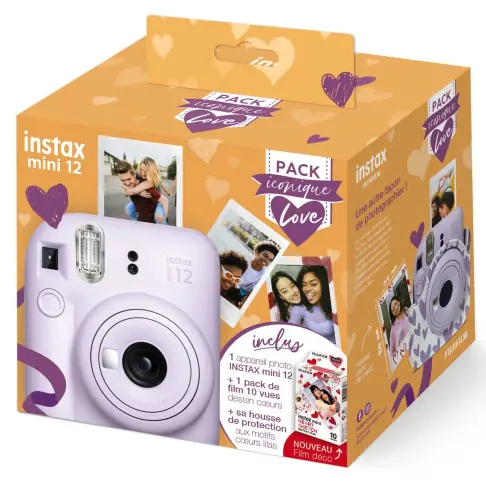 Appareil photo instantanée FUJIFILM INSTAX MINI 12 VIOLET PACK ICO - 1