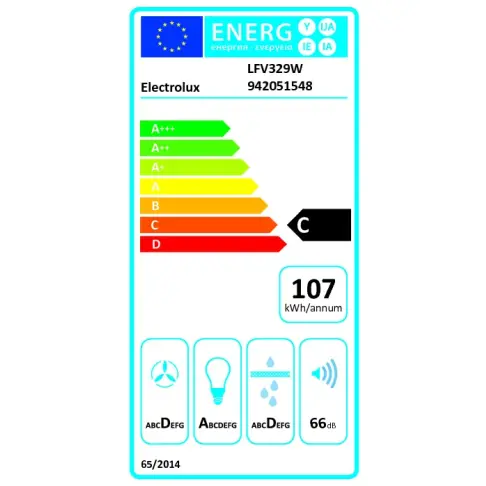 Hotte décorative ELECTROLUX LFV329W - 2