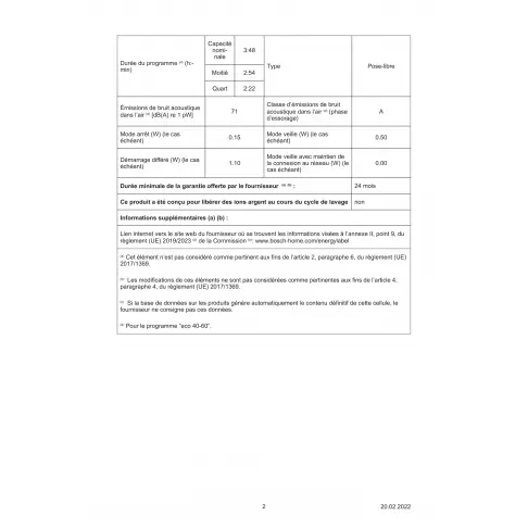 Lave-linge hublot BOSCH WUU28T19FF - 3