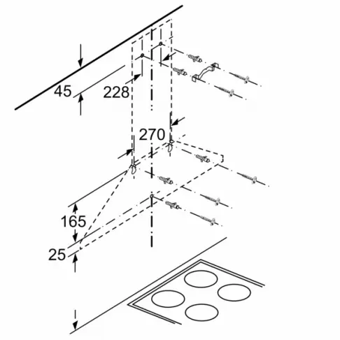 Hotte décorative BOSCH DWP 64 BC 50 - 7