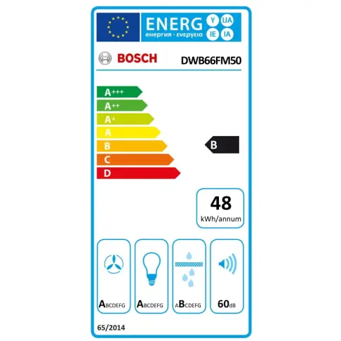 Hotte décorative BOSCH DWB 66 FM 50 - 7