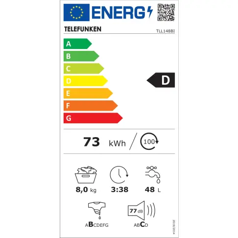 Lave-linge intégrable TELEFUNKEN TLL148BI - 2