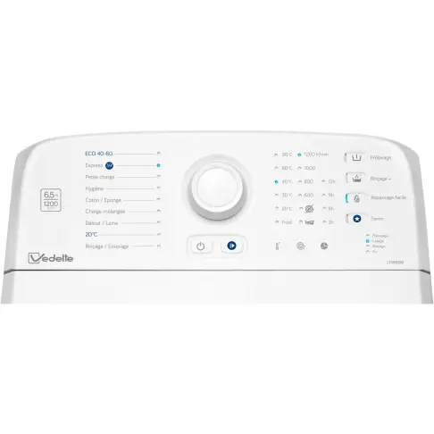 Lave linge top VEDETTE LTV652B2 - 3