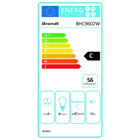 Hotte visière BRANDT BHC9602W - 4
