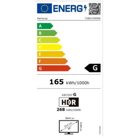 Tv led 85'' SAMSUNG TU85U7005F - 13