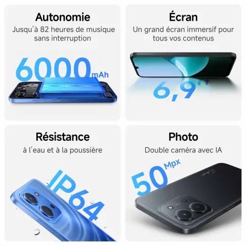 Smartphone XIAOMI REDMI15C128NOIR - 3