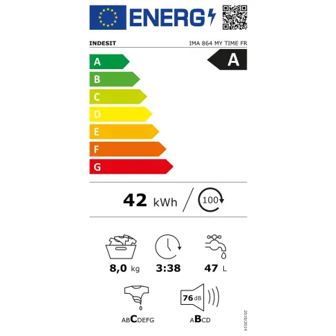 Lave-linge frontal INDESIT IMA864MYTIMEFR - 3