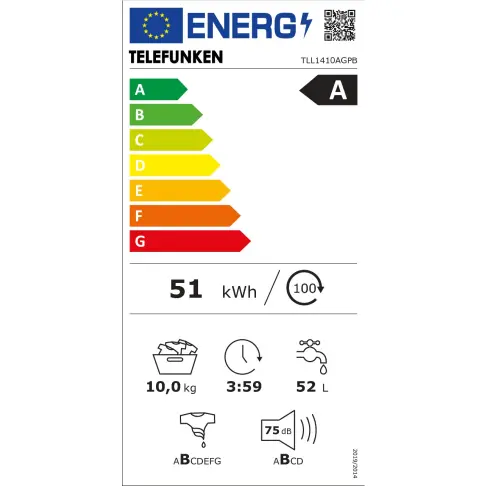 Lave-linge frontal TELEFUNKEN TLL1410AGPB - 2