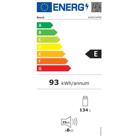 Réfrigérateur intégrable 1 porte BOSCH KUR21VFE0 - 8