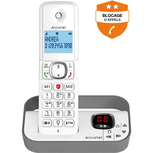 Téléphone sans fil ALCATEL F860VOICEDUOGREY - 7