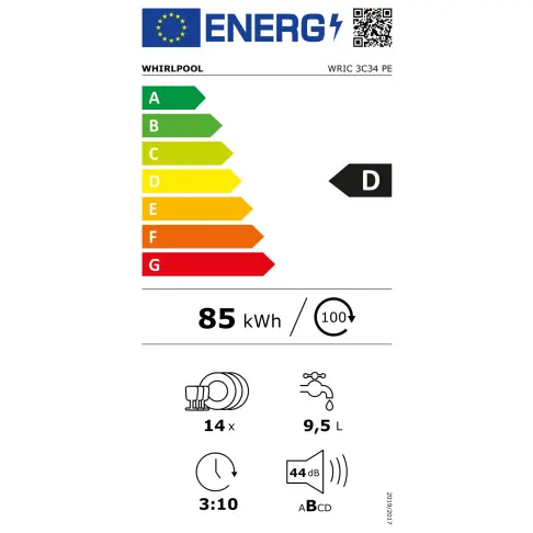 Lave-vaisselle tout intégré 60 cm WHIRLPOOL WRIC3C34PE - 5