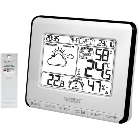 Centrale météo LA CROSSE TECHNOLOGY WS6818WHI-BLA - 1