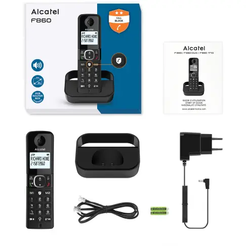 Téléphone sans fil ALCATEL F860NOIR - 3