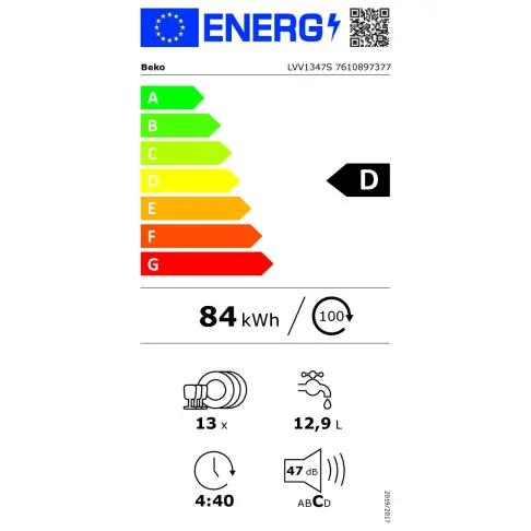 Lave-vaisselle 60 cm BEKO LVV1347S - 2