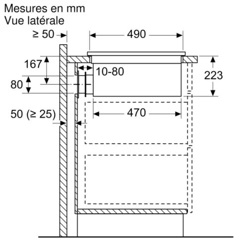 Table à induction aspirante NEFF T 58 TL 6 EN 2 - 8