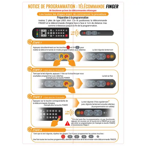 Telecommande origne MBG FINGER - 2