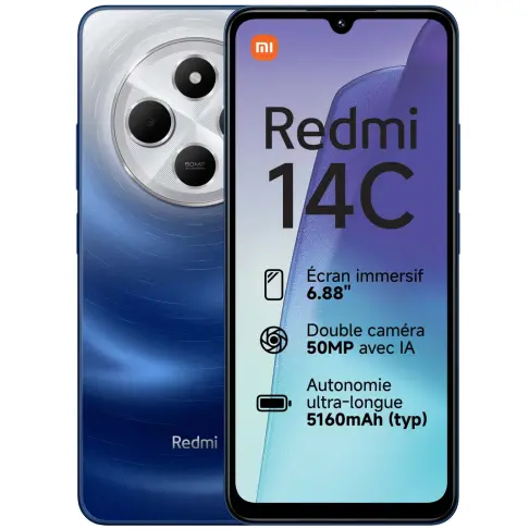 Smartphone XIAOMI REDMI14C128BLEU - 1