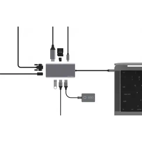 Connectique data AKASHI ALTHUB9IN1TC - 4