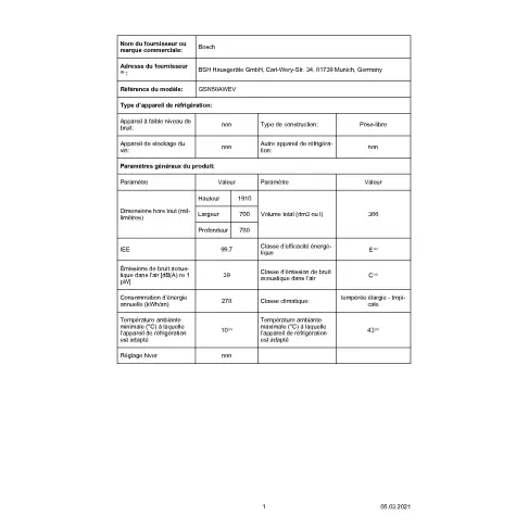 Congélateur armoire BOSCH GSN 58 AWEV - 2