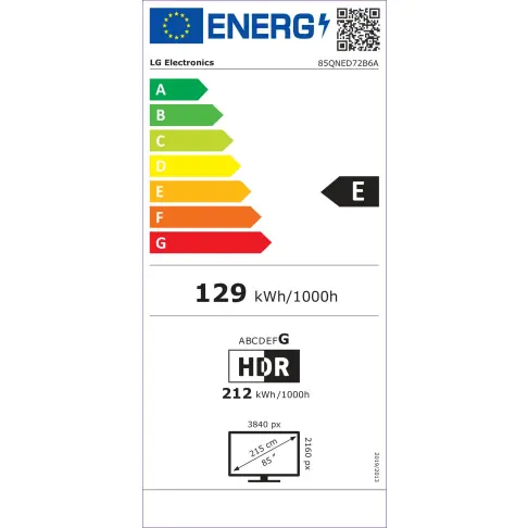 Tv led 85'' LG 85QNED72B6B - 8
