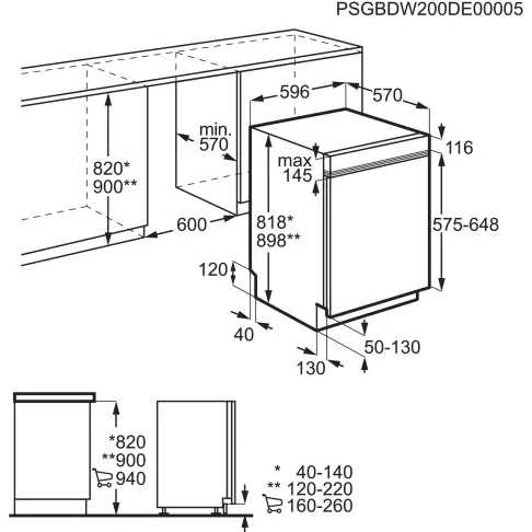Lave-vaisselle tout intégré 60 cm ELECTROLUX KEGB7400IK - 8