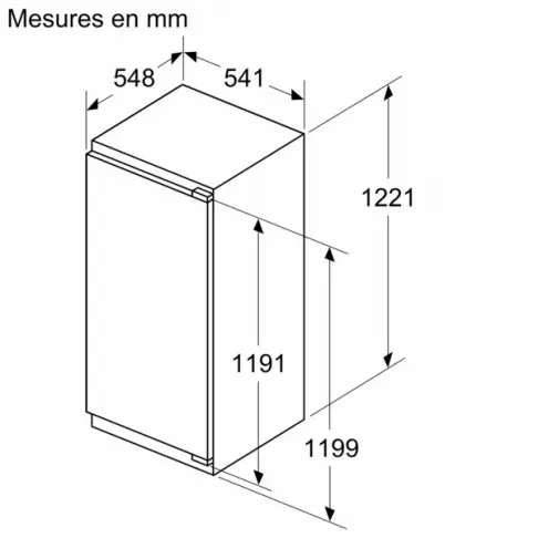 Réfrigérateur intégré 1 porte BOSCH KIL42VFE0 - 6