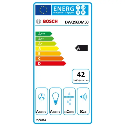 Hotte décorative BOSCH DWQ 96 DM 50 - 7