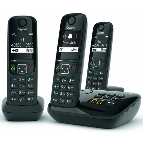 Téléphone sans fil GIGASET SIEMENS GIGA AS 690 A TRIO NOIR - 1