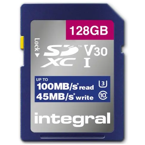 Carte sécure digital INTEGRAL INSDX128G-100V30 - 1