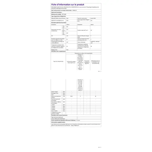 Réfrigérateur table top FRIGELUX R0TT92BF - 2