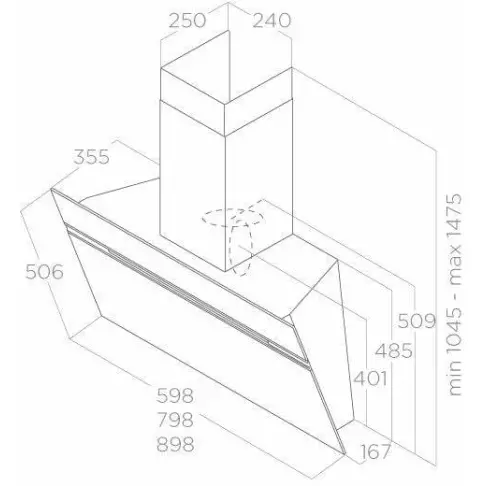 Hotte décorative ELICA STRIPE IX A 90 LX - 2