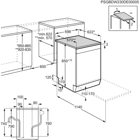 Lave-vaisselle 60 cm ELECTROLUX ESM48310SX - 6