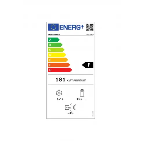 Réfrigérateur table top TELEFUNKEN TT130RR - 5
