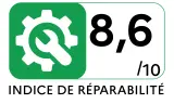 Indice de réparabilité Lave-vaisselle tout intégré 60 cm CANDY CIP3E7LOW - Indice de réparabilité