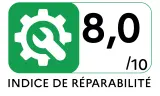Indice de réparabilité Lave-vaisselle tout intégré 60 cm CANDY CI3E7L0W - Indice de réparabilité